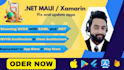 develop, fix, and update dot net maui and xamarin forms apps
