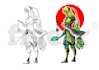 draw manga anime and cartoon character form your imagination