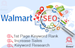 do seo for walmart keyword ranking on 1st page