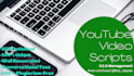 write engaging and compelling youtube video scripts