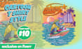 create custom cartoon t shirt design for sports game theme