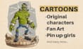 draw your character on my cartoon style HQ