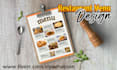 design creative restaurant flyer and food menu