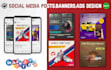 design creative social media posts, banners, and ads