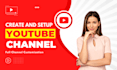 create and setup youtube channel logo,art, intro outro video