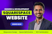 design or redesign squarespace website, squarespace expert, fix website issues