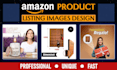 design amazon listing images, infographics, product photo editing to boost sales