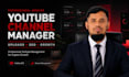 manage your youtube channel, uploads, and video SEO
