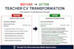 rewrite your teacher CV for UK and uae school jobs