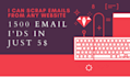 scrap emails from any website based on your niche