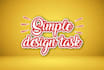 do simple graphic design task