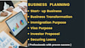 create outstanding business proposal and plan