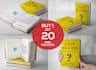 create 3d book cover mockup in 20 different styles