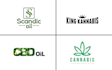 design medical cannabis cbd health logo