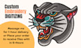do quickly embroidery digitizing into pes dst in 1 hour