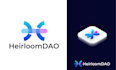 do creative high tech, crypto security and technology logo