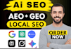 do complete monthly GEO, aeo, local and off page SEO backlinks for ai search