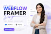 design, develop webflow framer website framer developer