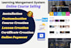 develop wordpress lms website with learndash lms