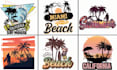 do beach summer t shirt design
