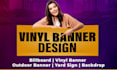 design vinyl banner, poster