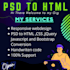 do PSD to HTML,CSS,bootstrap,xd design,ai to HTML within 24 hours