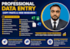 do professional data entry copy paste and web research
