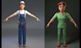 sculpt 3d cute cartoon model, 3d character and action figure