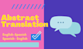 translate your essay abstract