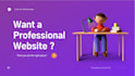 create html css javascript custom professional website