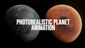 create 3d planet or moon animation