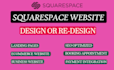 do modern squarespace website design or redesign squarespace