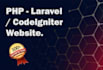 develop,fix bugs, install php laravel