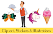 create clip art, stickers and illustrations