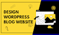 professional wordpress blog website design redesign website