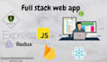 make a responsive web  application using react and node js