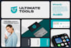 design a subtle, minimalist logo with a full branding kit