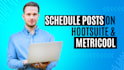schedule your post via hootsuite and metricool