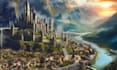 illustrate environments, landscapes, board game, concept art