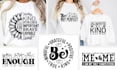 create unique custom minimalist, sleeve and svg t shirt design