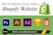 convert PSD, xd, ai, sketch, figma designs to responsive shopify store