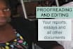 proofread and edit your reports, essays and documents