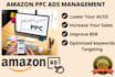 setup amazon PPC campaign management, amazon PPC optimization with low acos