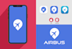 design simple and modern app icon with logo