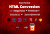 convert psd to html responsive bootstrap