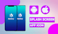 design ios and android mobile app icon and splash screen