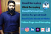 do any web scraping and email extraction