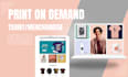 design shopify printful, printify, teelaunch, gelato, print on demand website