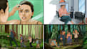 draw  6 frames storyboards in 24 hours