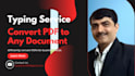 do convert gujarati PDF to word document